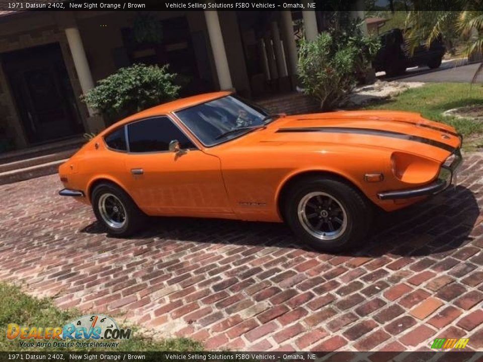 1971 Datsun 240Z New Sight Orange / Brown Photo #12