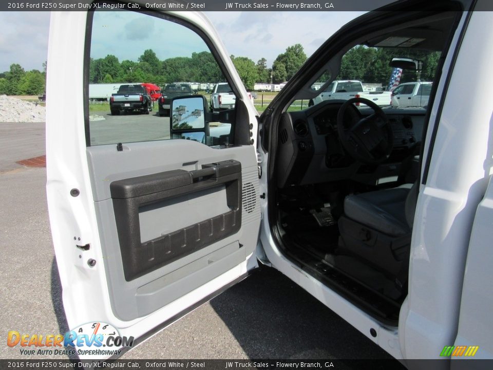 2016 Ford F250 Super Duty XL Regular Cab Oxford White / Steel Photo #14