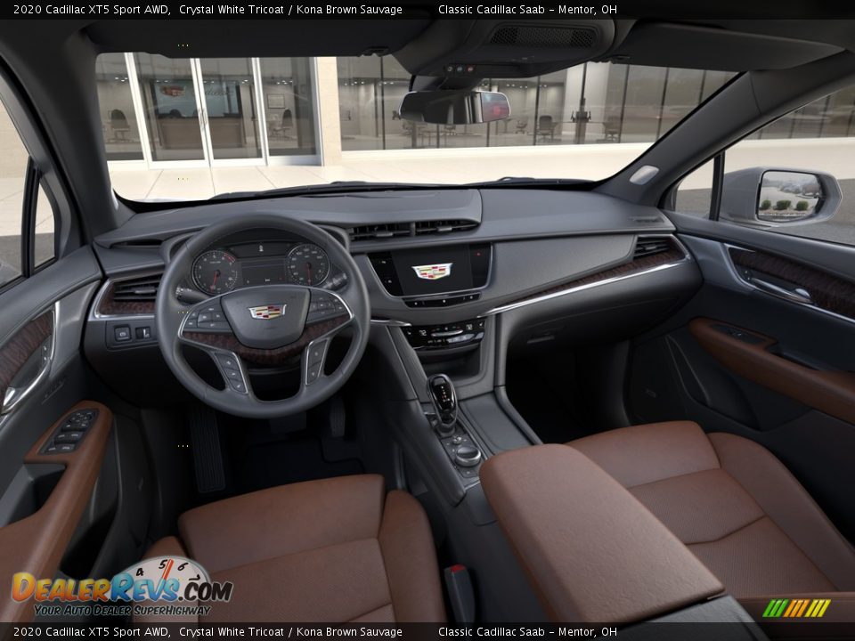 2020 Cadillac XT5 Sport AWD Crystal White Tricoat / Kona Brown Sauvage Photo #12