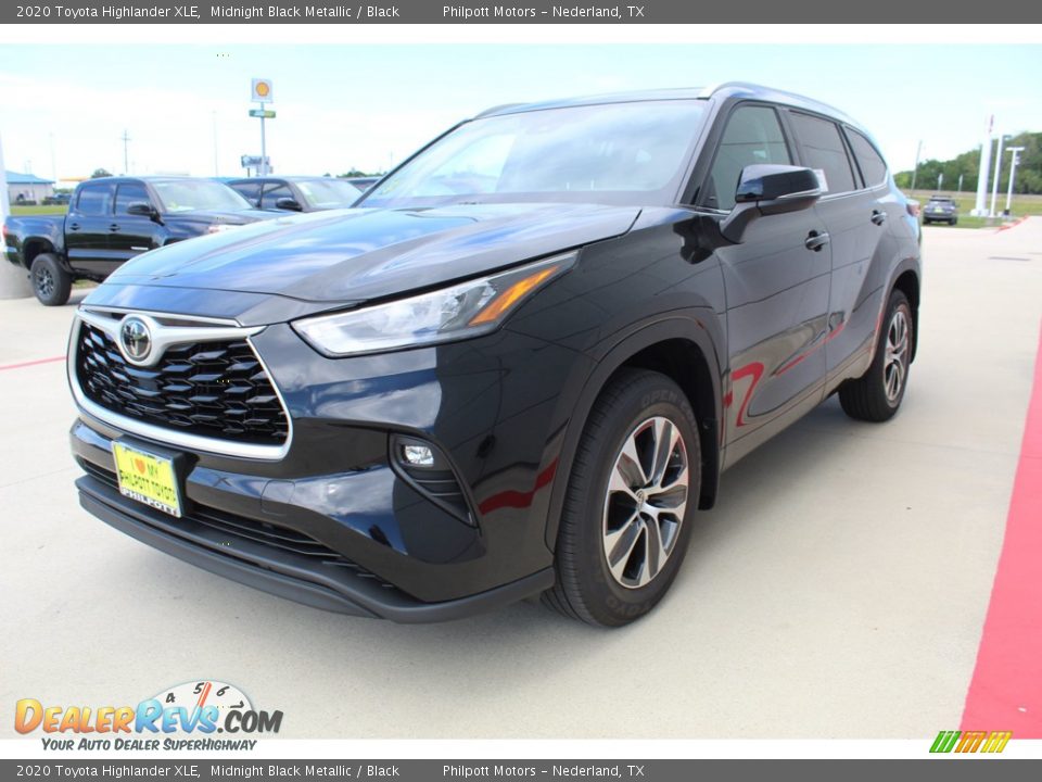 2020 Toyota Highlander XLE Midnight Black Metallic / Black Photo #4