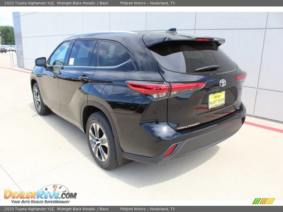 2020 Toyota Highlander XLE Midnight Black Metallic / Black Photo #6
