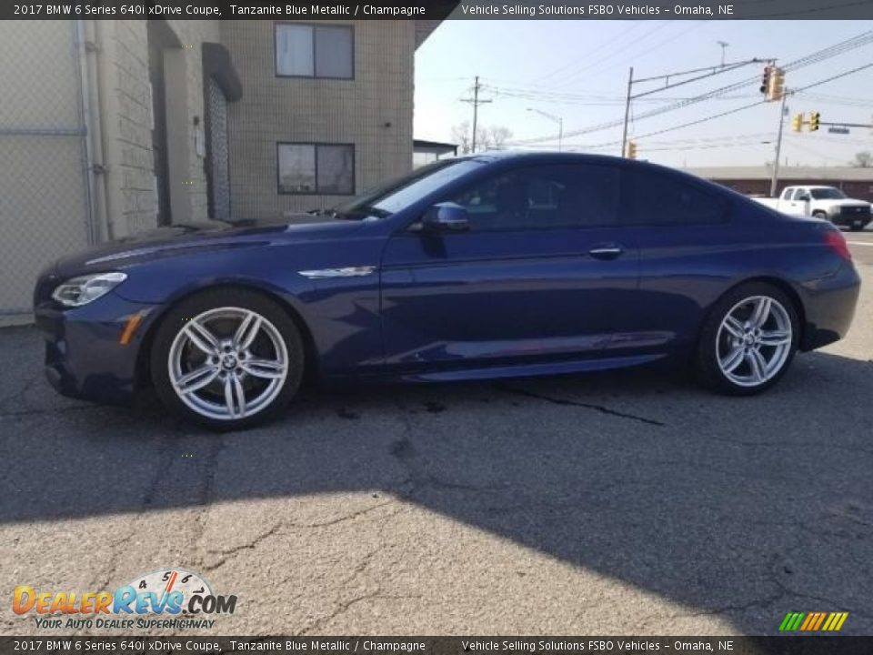 2017 BMW 6 Series 640i xDrive Coupe Tanzanite Blue Metallic / Champagne Photo #1