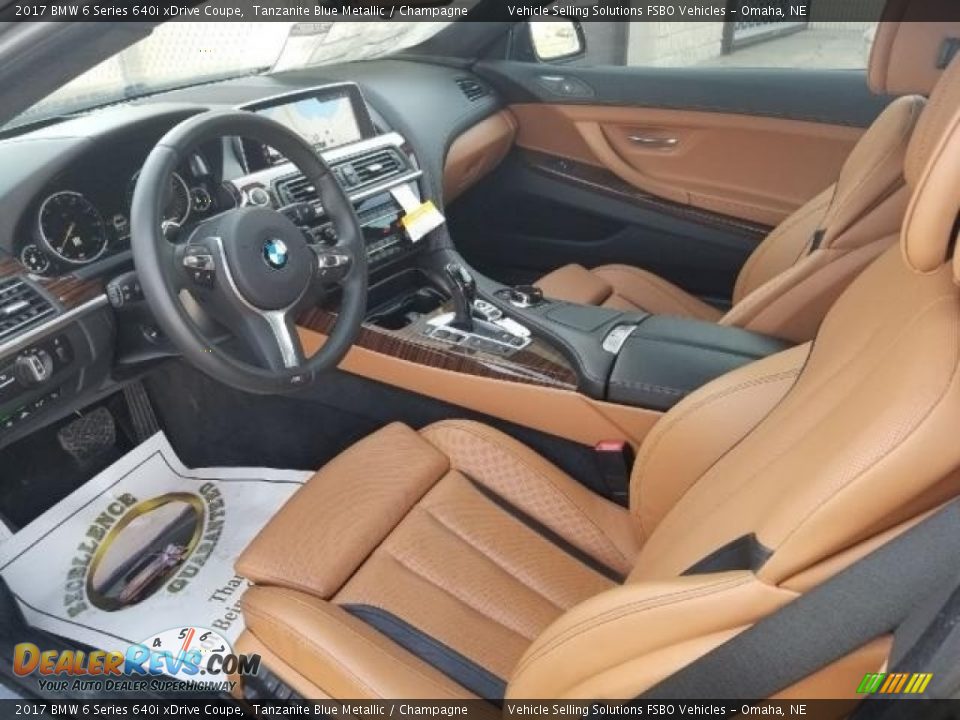 Champagne Interior - 2017 BMW 6 Series 640i xDrive Coupe Photo #2