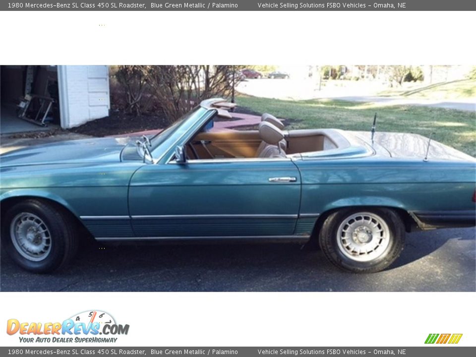 1980 Mercedes-Benz SL Class 450 SL Roadster Blue Green Metallic / Palamino Photo #1