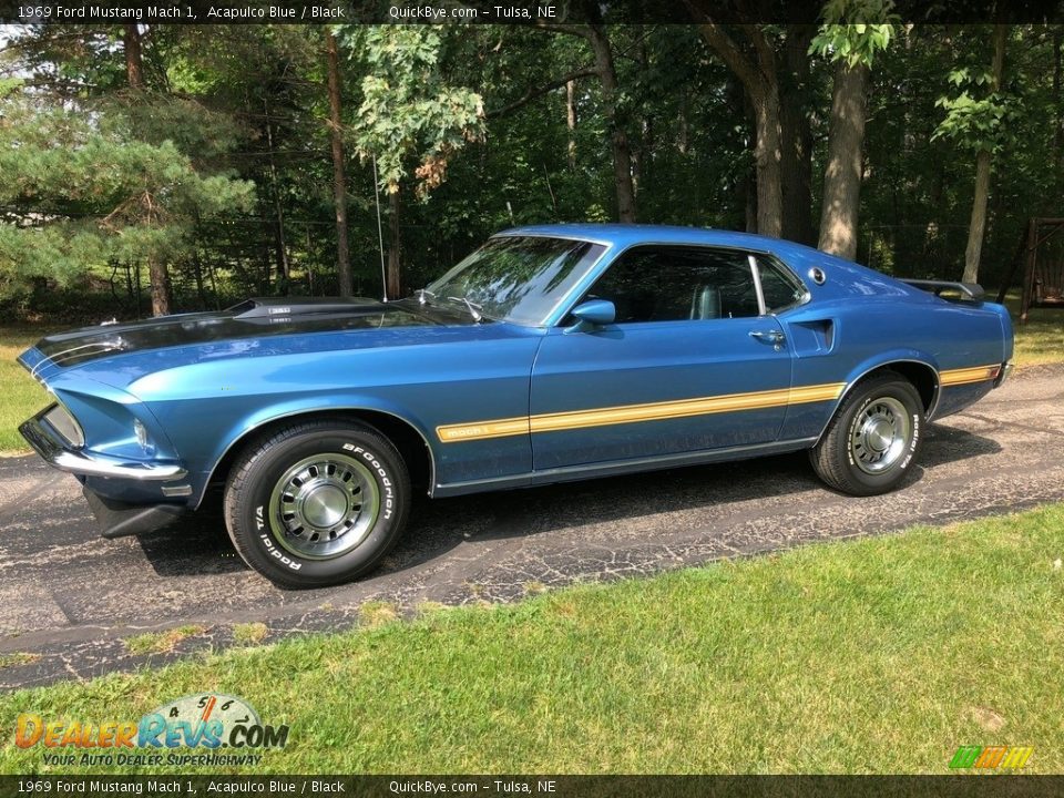 Front 3/4 View of 1969 Ford Mustang Mach 1 Photo #1