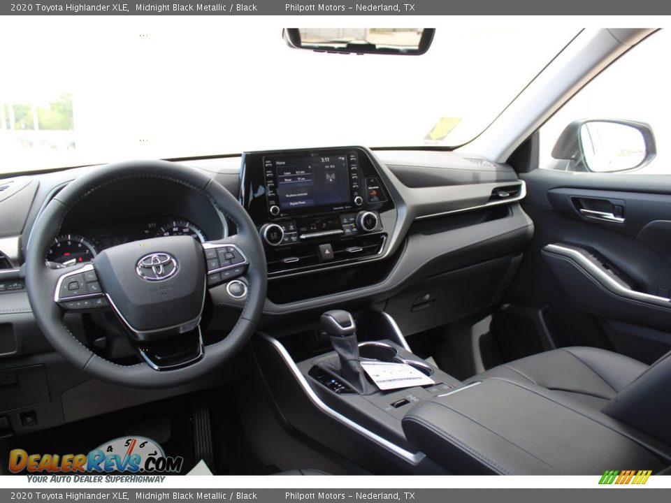 2020 Toyota Highlander XLE Midnight Black Metallic / Black Photo #22
