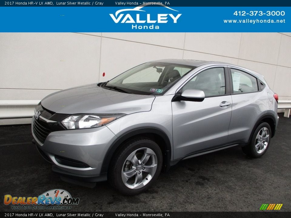 2017 Honda HR-V LX AWD Lunar Silver Metallic / Gray Photo #1