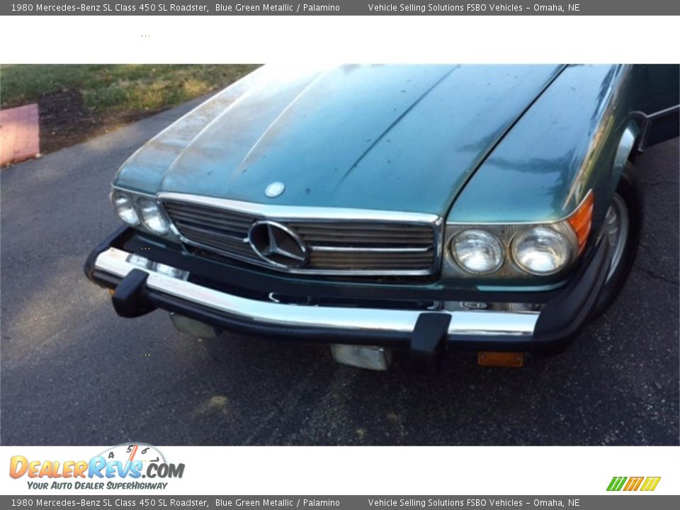 1980 Mercedes-Benz SL Class 450 SL Roadster Blue Green Metallic / Palamino Photo #7