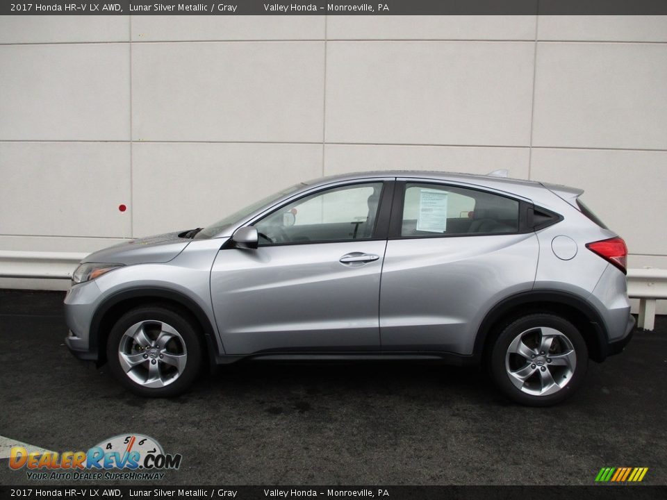 2017 Honda HR-V LX AWD Lunar Silver Metallic / Gray Photo #2