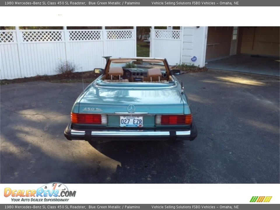 1980 Mercedes-Benz SL Class 450 SL Roadster Blue Green Metallic / Palamino Photo #8