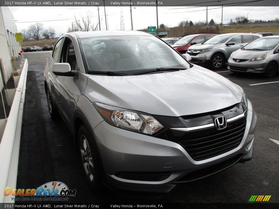 2017 Honda HR-V LX AWD Lunar Silver Metallic / Gray Photo #7