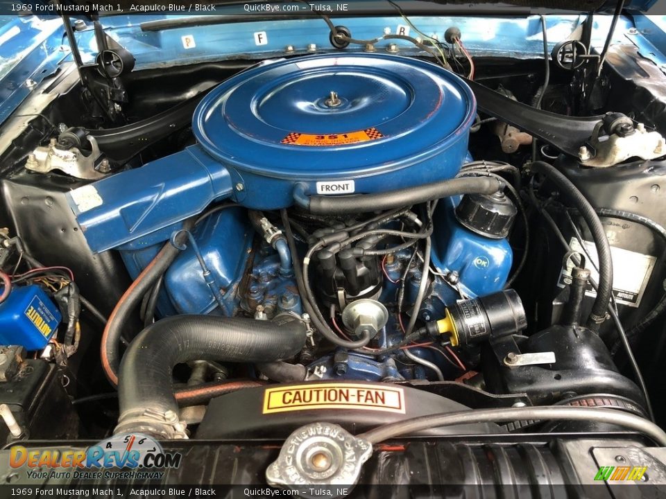 1969 Ford Mustang Mach 1 351 Cleveland V8 Engine Photo #10