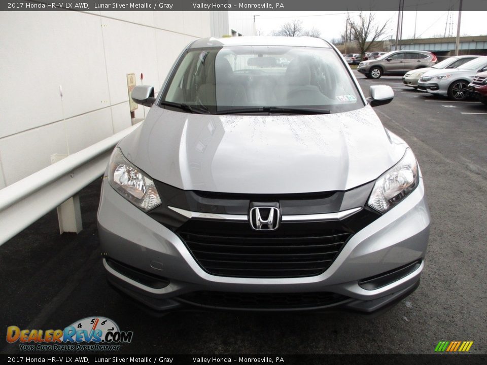 2017 Honda HR-V LX AWD Lunar Silver Metallic / Gray Photo #8