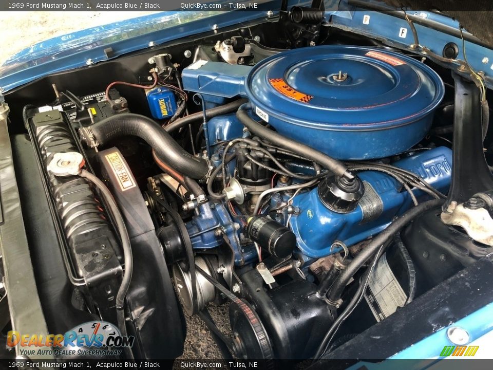 1969 Ford Mustang Mach 1 351 Cleveland V8 Engine Photo #11