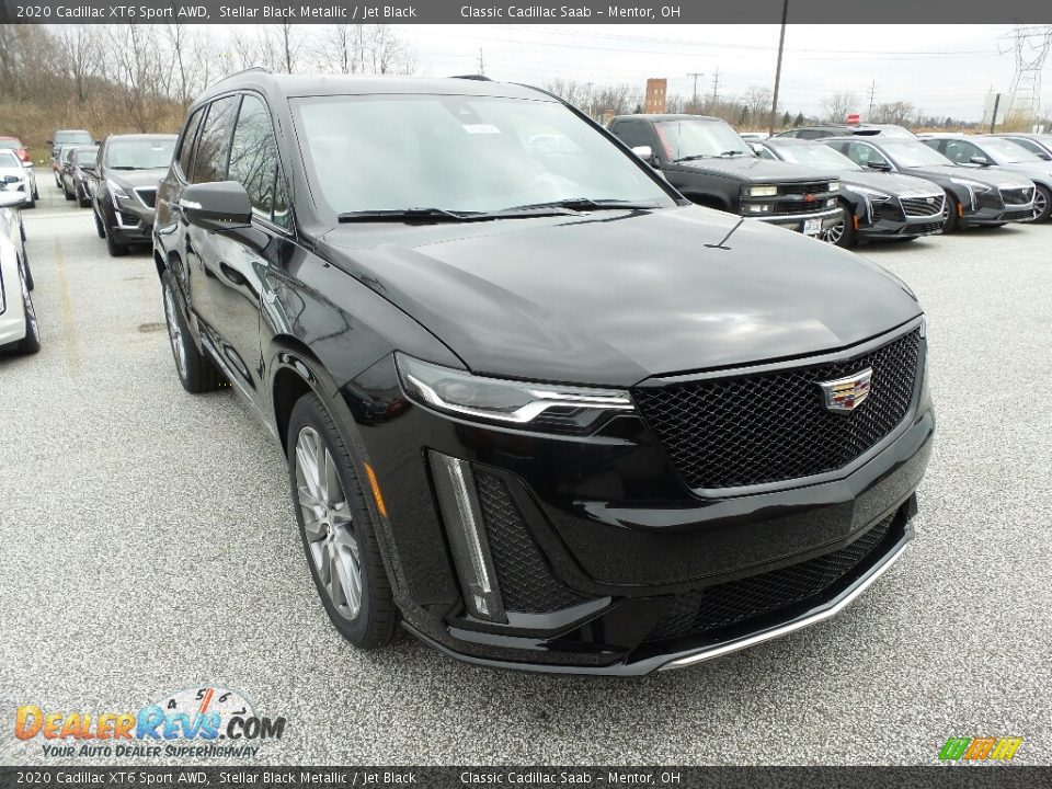 2020 Cadillac XT6 Sport AWD Stellar Black Metallic / Jet Black Photo #1