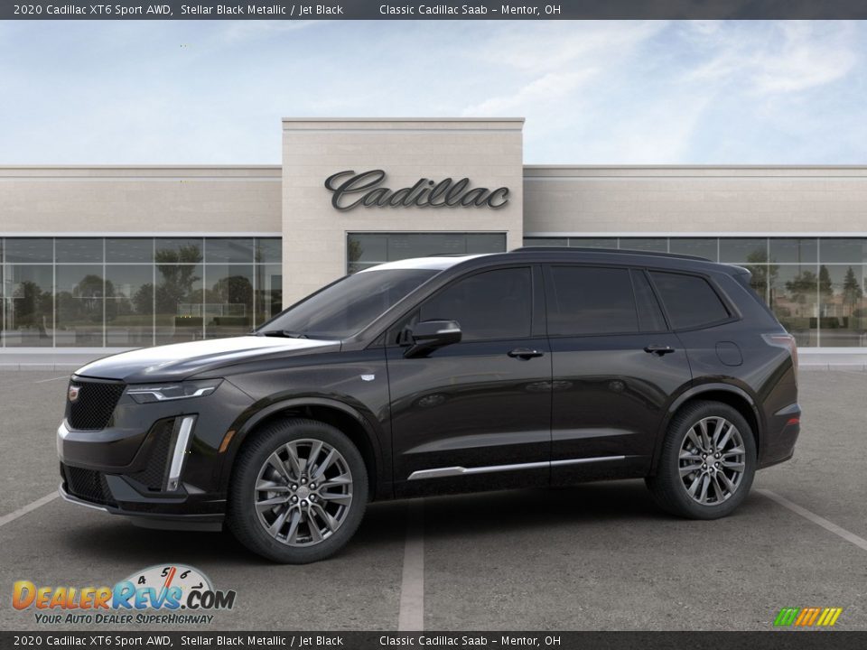 2020 Cadillac XT6 Sport AWD Stellar Black Metallic / Jet Black Photo #4