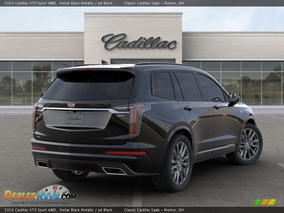 2020 Cadillac XT6 Sport AWD Stellar Black Metallic / Jet Black Photo #6