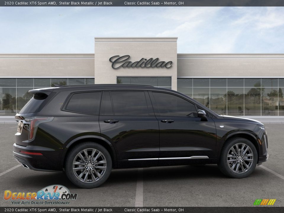 2020 Cadillac XT6 Sport AWD Stellar Black Metallic / Jet Black Photo #7
