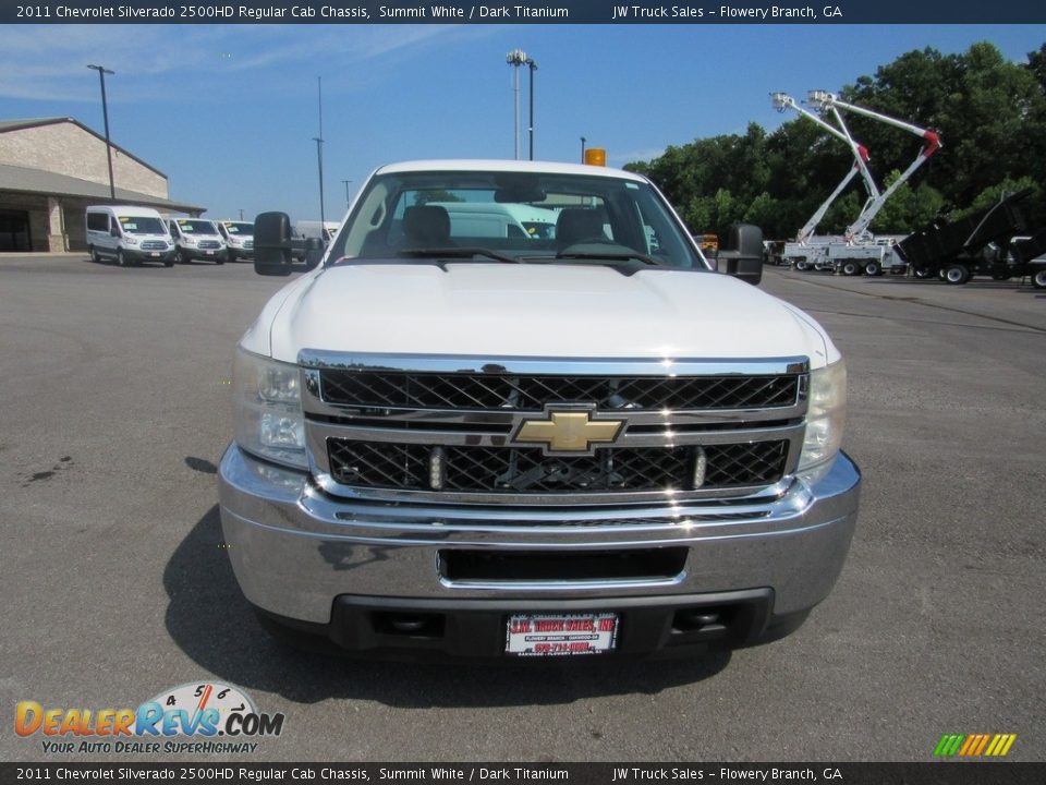 2011 Chevrolet Silverado 2500HD Regular Cab Chassis Summit White / Dark Titanium Photo #8