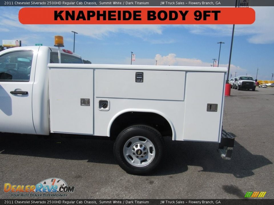 2011 Chevrolet Silverado 2500HD Regular Cab Chassis Summit White / Dark Titanium Photo #13