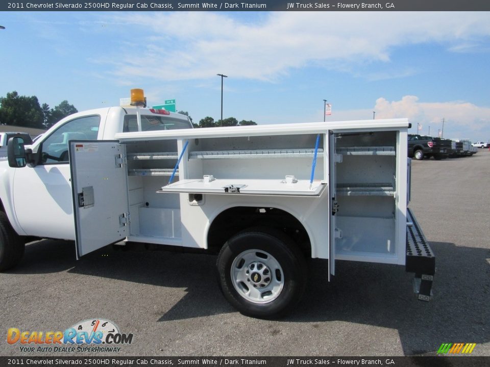 2011 Chevrolet Silverado 2500HD Regular Cab Chassis Summit White / Dark Titanium Photo #14