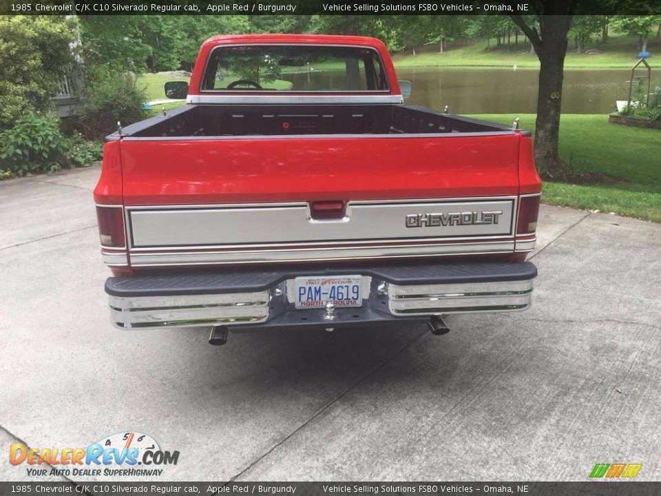 1985 Chevrolet C/K C10 Silverado Regular cab Apple Red / Burgundy Photo #11