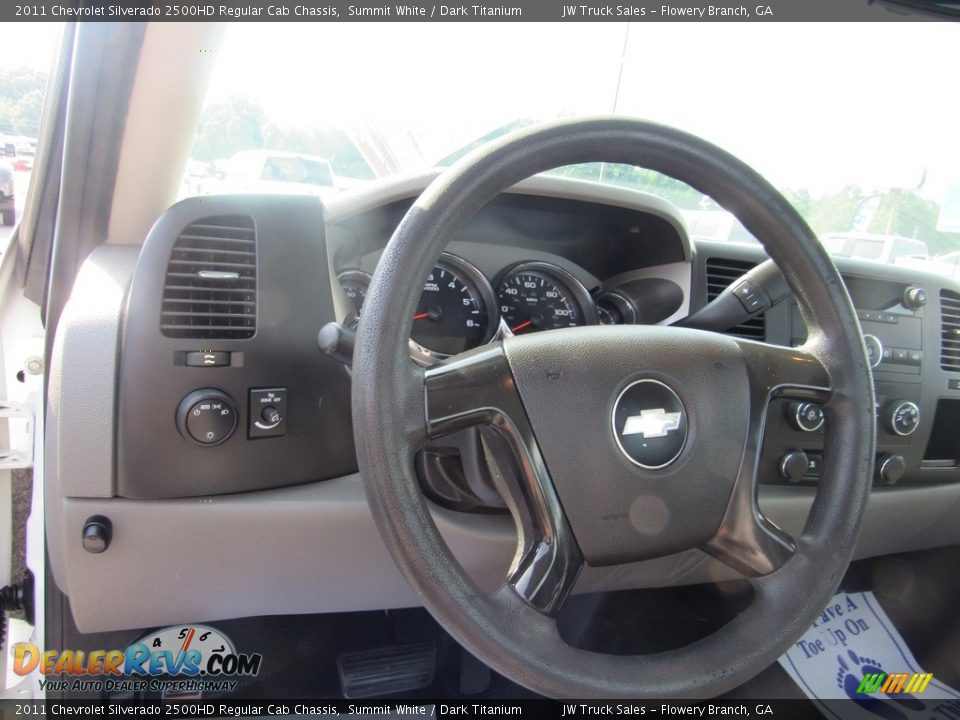 2011 Chevrolet Silverado 2500HD Regular Cab Chassis Summit White / Dark Titanium Photo #19