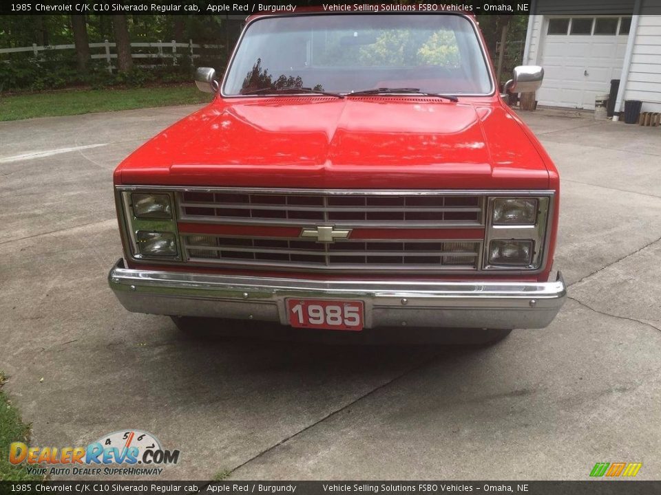 1985 Chevrolet C/K C10 Silverado Regular cab Apple Red / Burgundy Photo #16