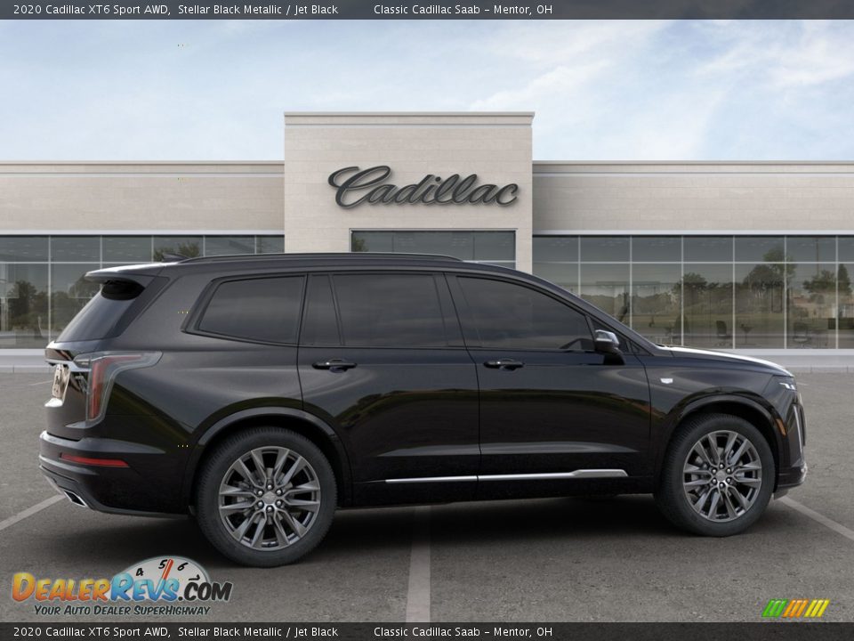 2020 Cadillac XT6 Sport AWD Stellar Black Metallic / Jet Black Photo #8