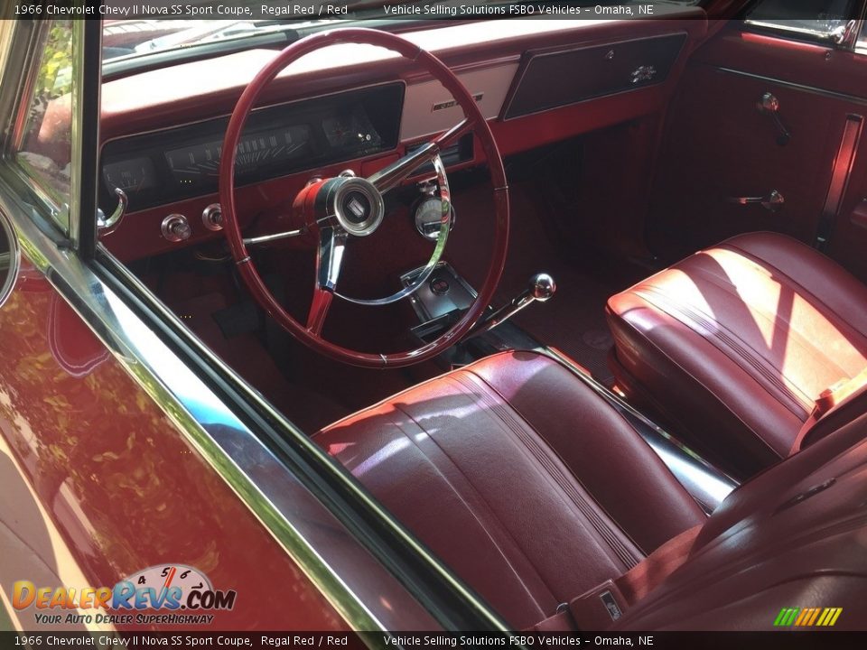 Red Interior - 1966 Chevrolet Chevy II Nova SS Sport Coupe Photo #2