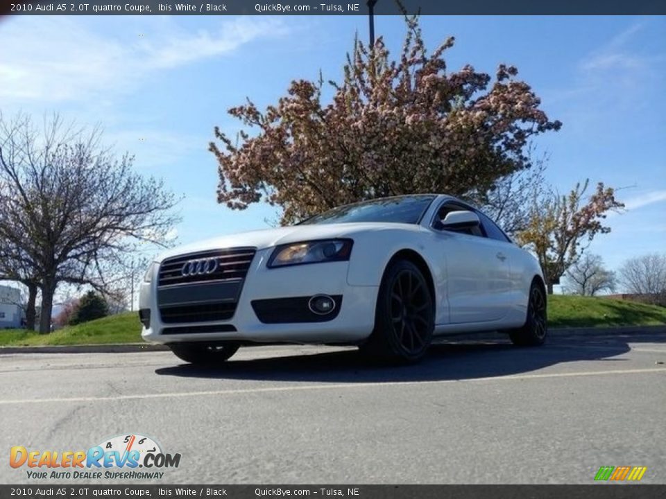 2010 Audi A5 2.0T quattro Coupe Ibis White / Black Photo #2