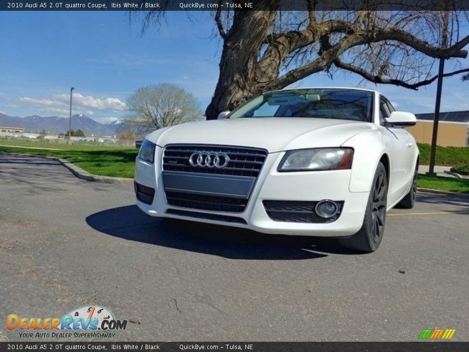 2010 Audi A5 2.0T quattro Coupe Ibis White / Black Photo #3