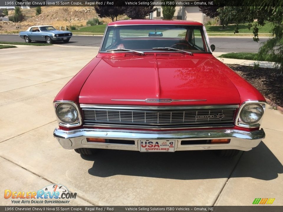 1966 Chevrolet Chevy II Nova SS Sport Coupe Regal Red / Red Photo #13