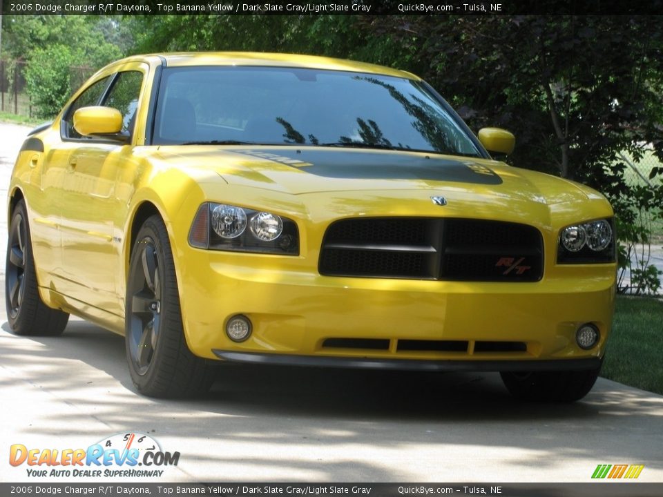 2006 Dodge Charger R/T Daytona Top Banana Yellow / Dark Slate Gray/Light Slate Gray Photo #1