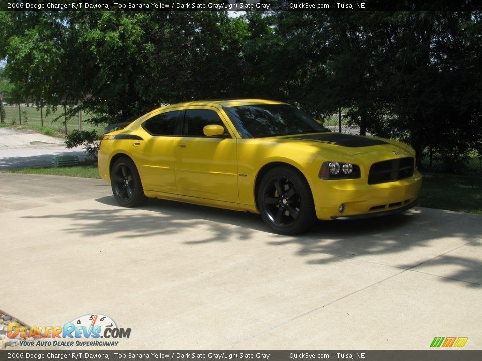 2006 Dodge Charger R/T Daytona Top Banana Yellow / Dark Slate Gray/Light Slate Gray Photo #3