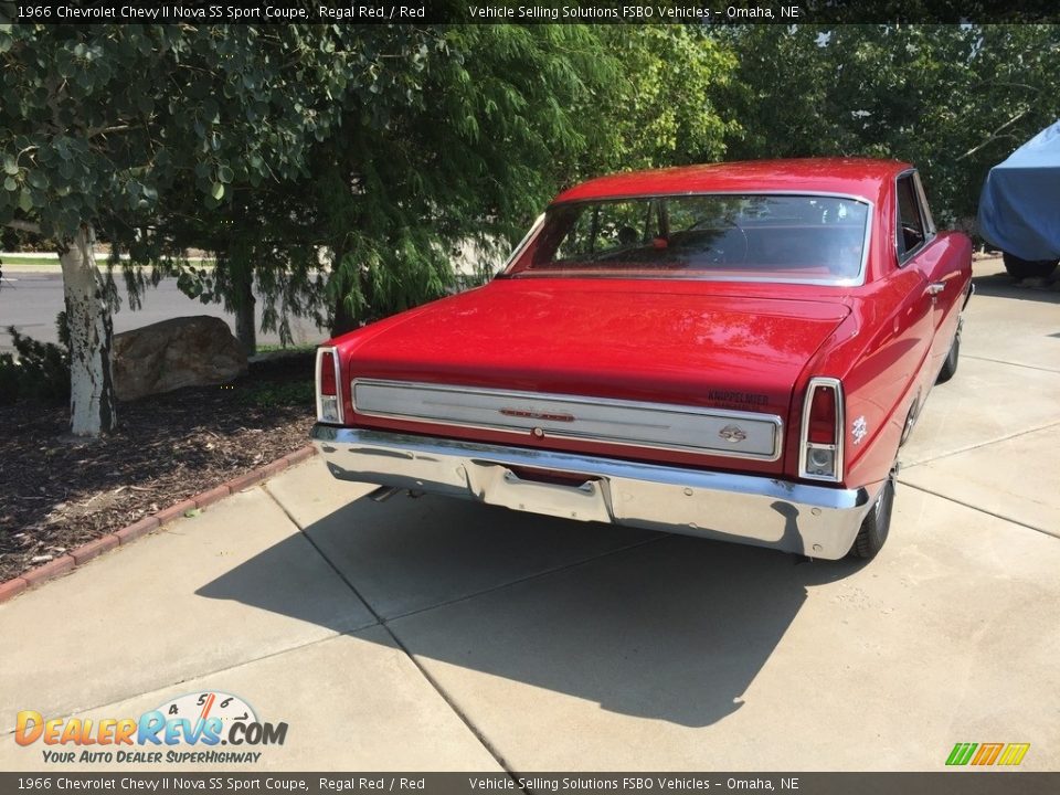 1966 Chevrolet Chevy II Nova SS Sport Coupe Regal Red / Red Photo #16