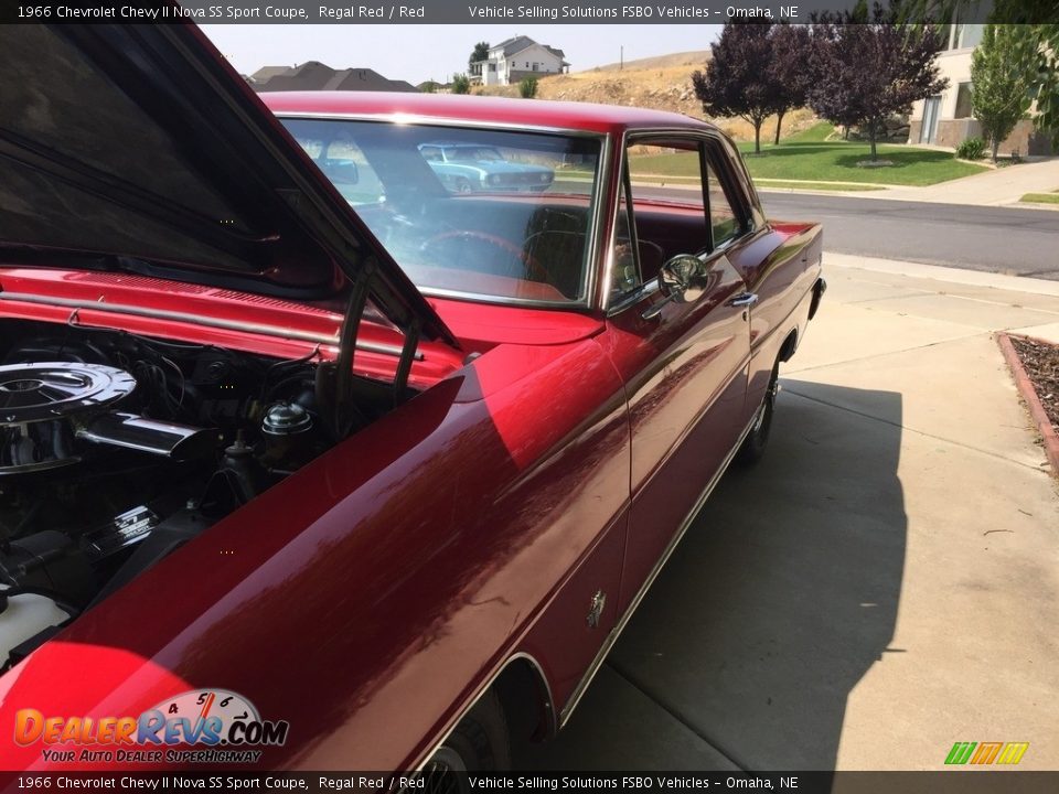 1966 Chevrolet Chevy II Nova SS Sport Coupe Regal Red / Red Photo #17