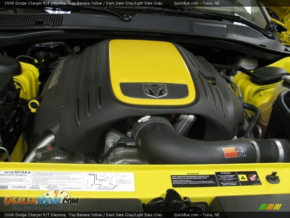 2006 Dodge Charger R/T Daytona Top Banana Yellow / Dark Slate Gray/Light Slate Gray Photo #13