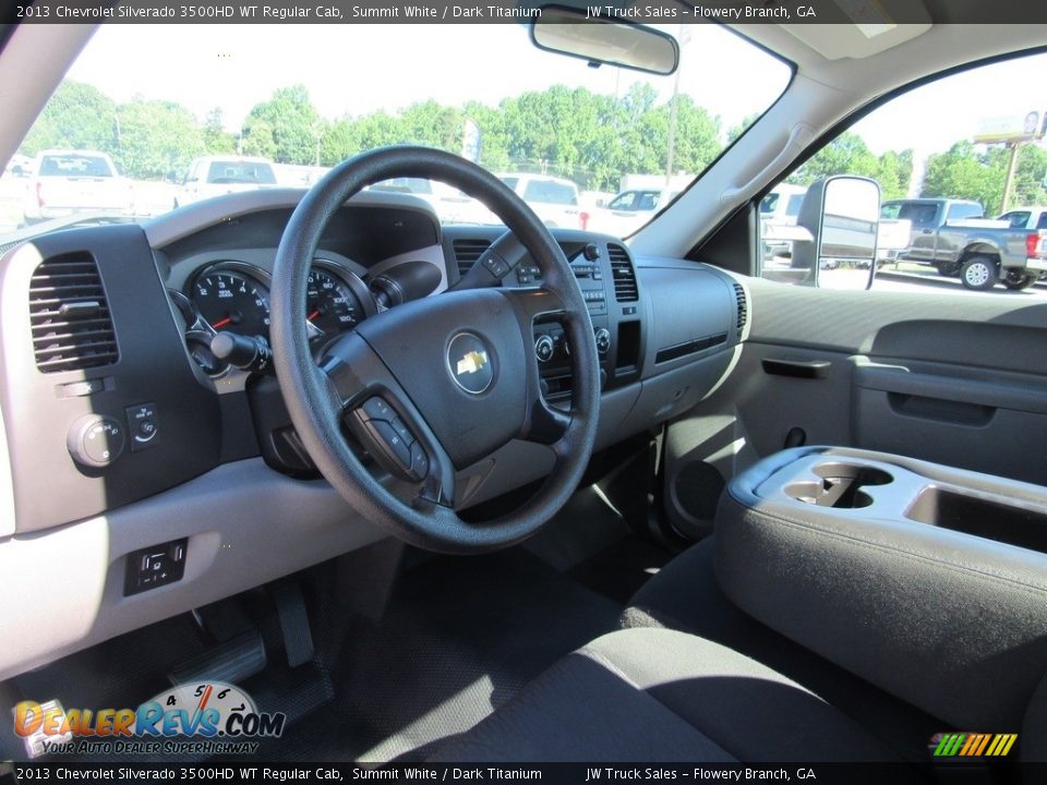 Dashboard of 2013 Chevrolet Silverado 3500HD WT Regular Cab Photo #14