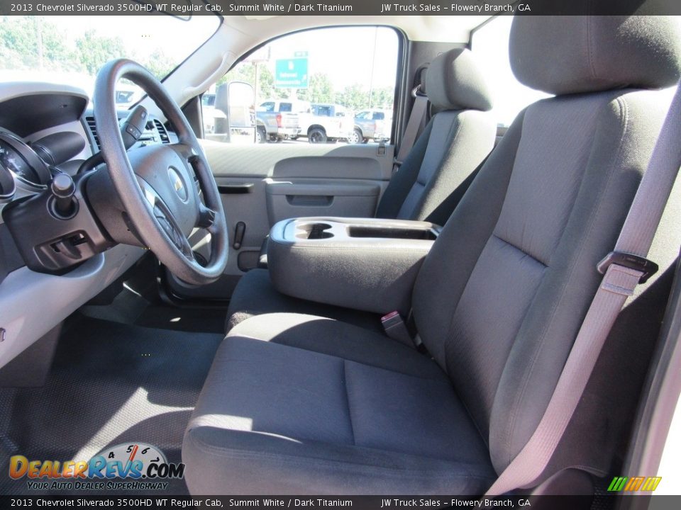 Dark Titanium Interior - 2013 Chevrolet Silverado 3500HD WT Regular Cab Photo #15