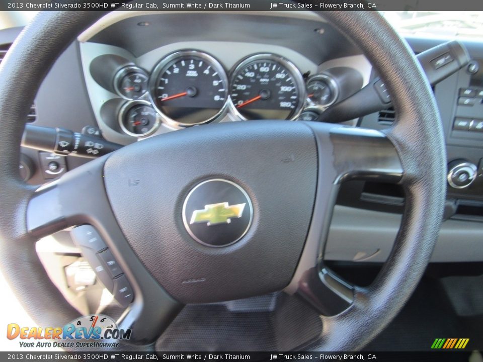 2013 Chevrolet Silverado 3500HD WT Regular Cab Summit White / Dark Titanium Photo #18