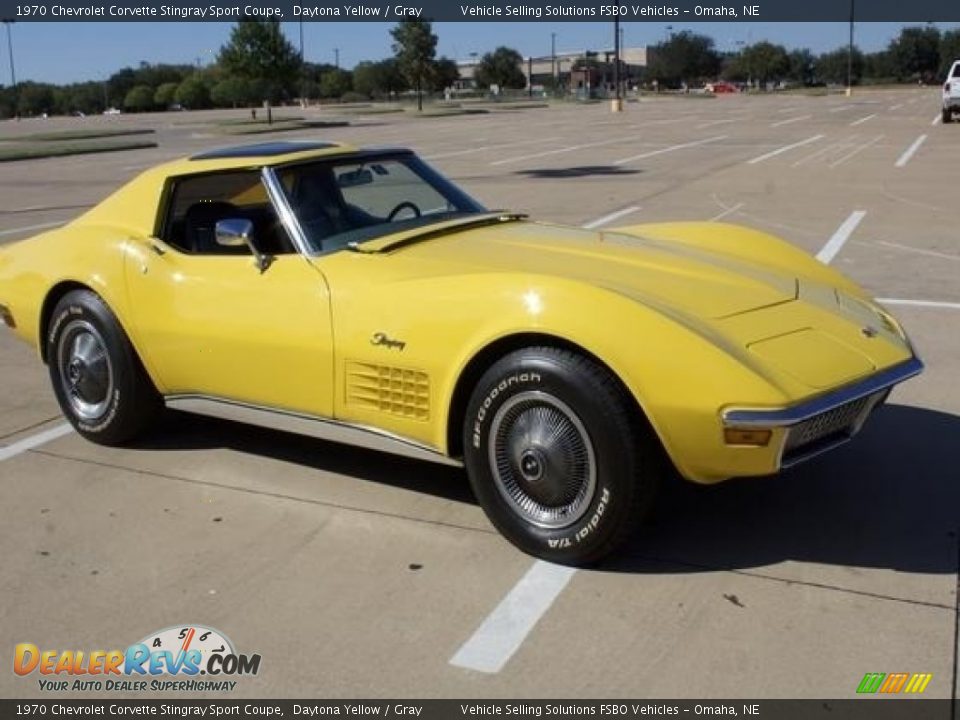 1970 Chevrolet Corvette Stingray Sport Coupe Daytona Yellow / Gray Photo #1