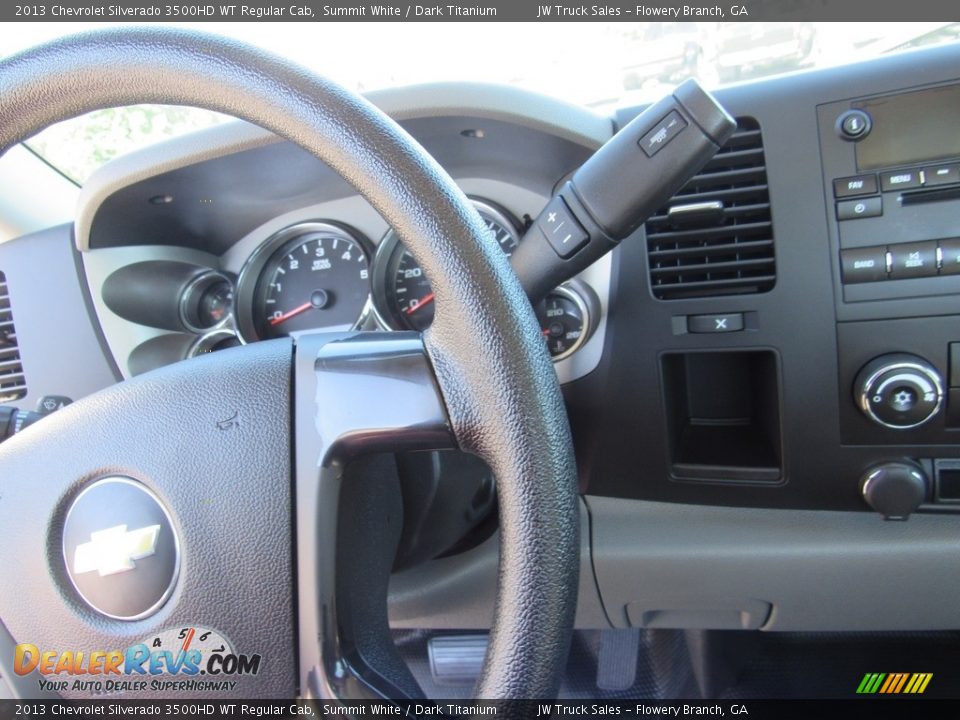 2013 Chevrolet Silverado 3500HD WT Regular Cab Summit White / Dark Titanium Photo #22