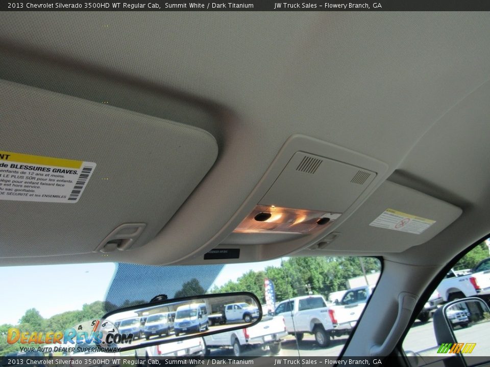 2013 Chevrolet Silverado 3500HD WT Regular Cab Summit White / Dark Titanium Photo #24
