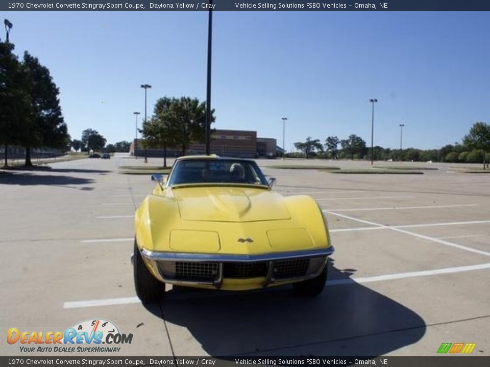 1970 Chevrolet Corvette Stingray Sport Coupe Daytona Yellow / Gray Photo #6