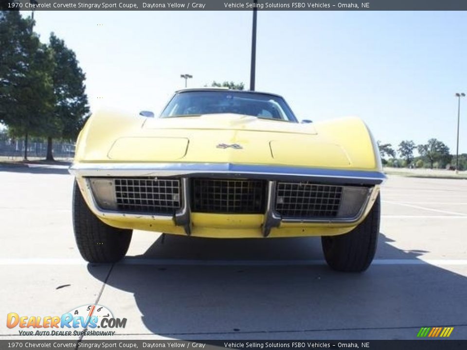 1970 Chevrolet Corvette Stingray Sport Coupe Daytona Yellow / Gray Photo #7
