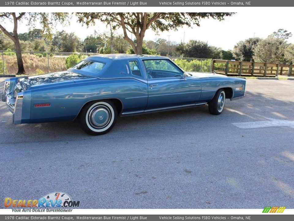 Mediterranean Blue Firemist 1978 Cadillac Eldorado Biarritz Coupe Photo #2