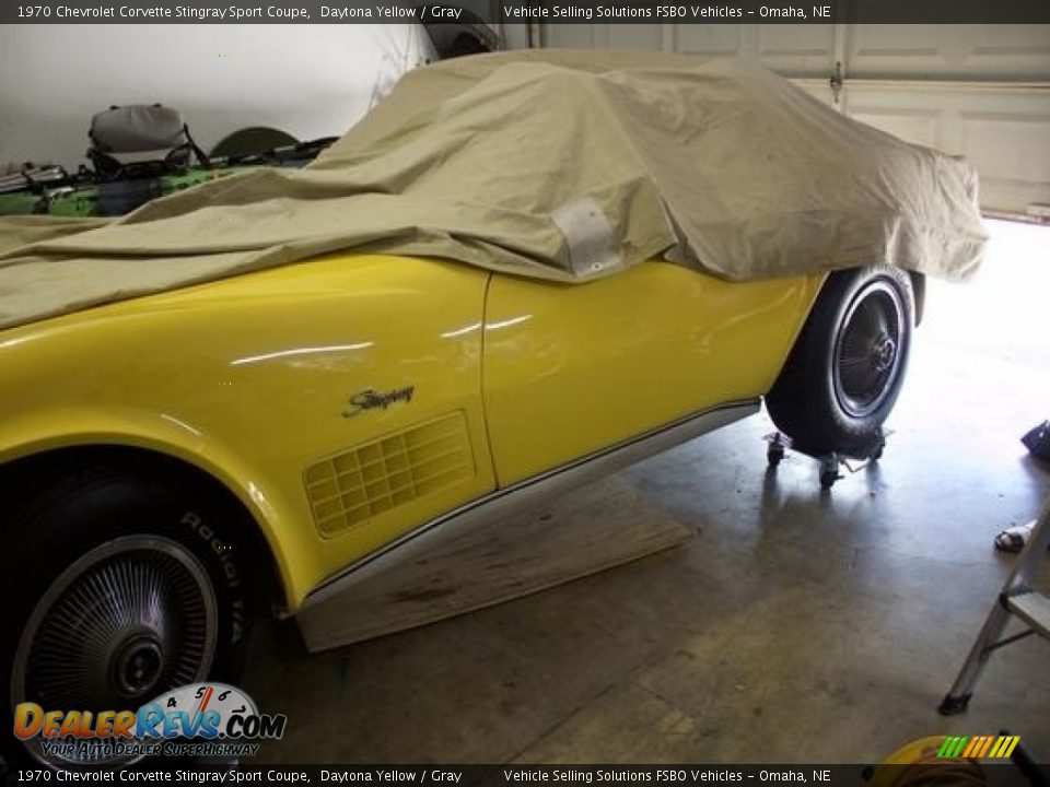 1970 Chevrolet Corvette Stingray Sport Coupe Daytona Yellow / Gray Photo #8