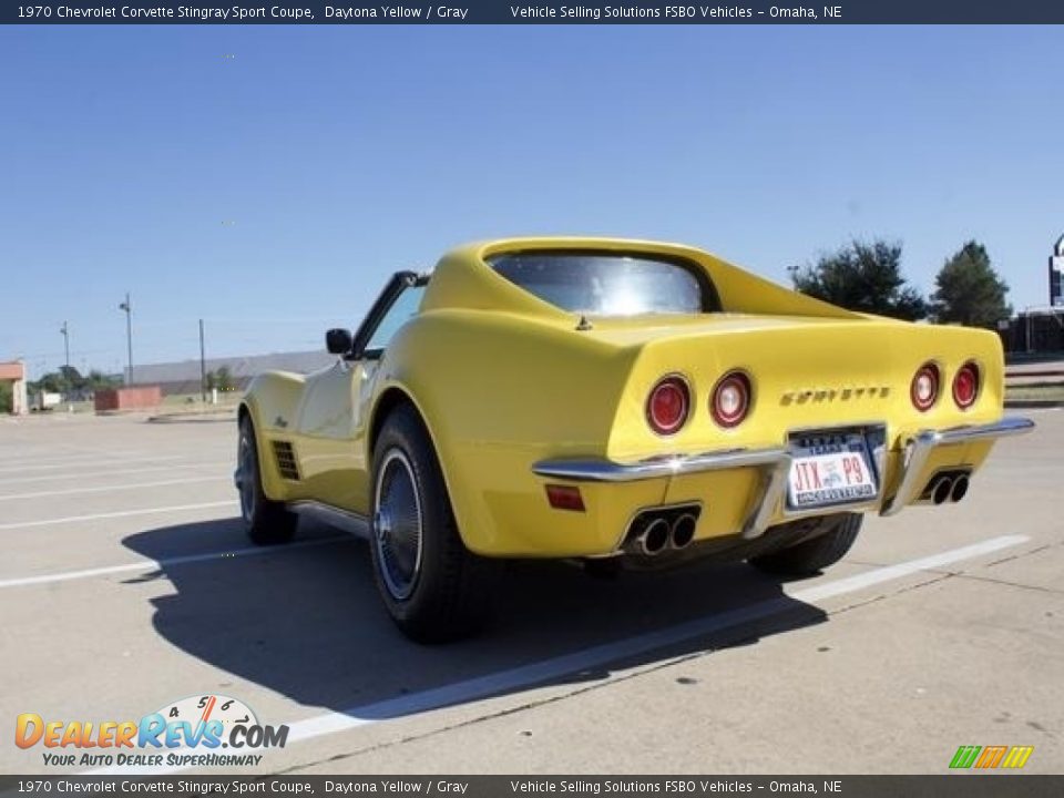 1970 Chevrolet Corvette Stingray Sport Coupe Daytona Yellow / Gray Photo #9