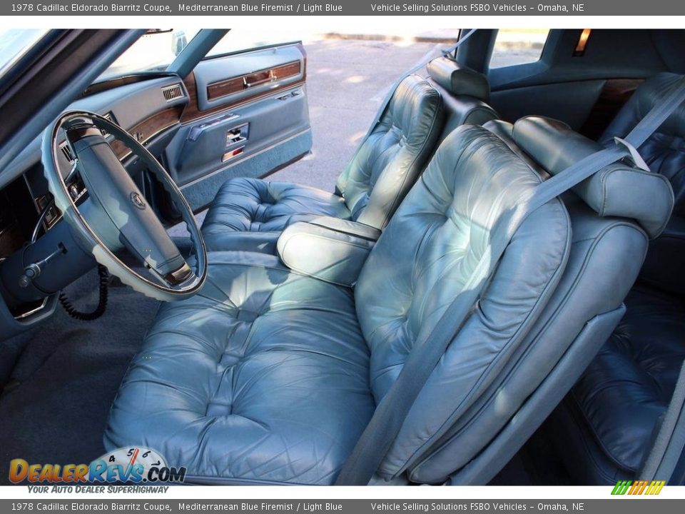 Light Blue Interior - 1978 Cadillac Eldorado Biarritz Coupe Photo #4